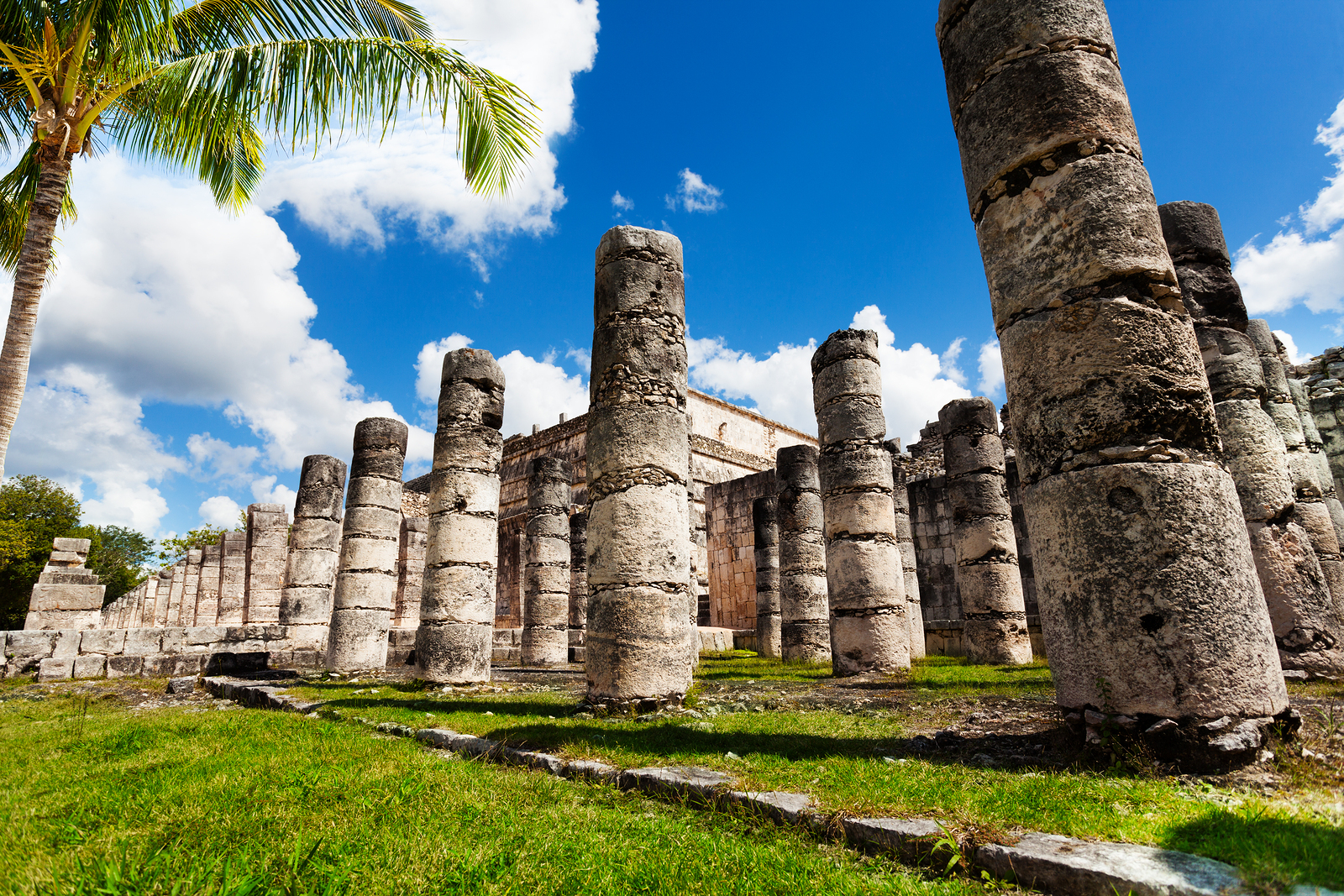 The ruins of the ancient Mayan city of Tulum